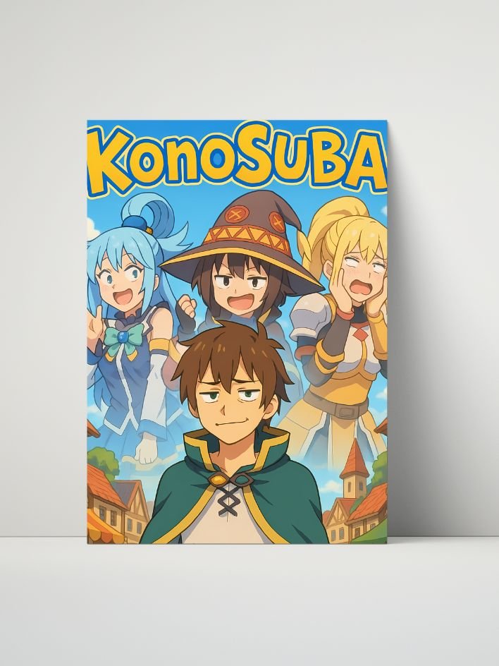 KonoSuba – Party Poster – 8x10 Metal Print product image (1)