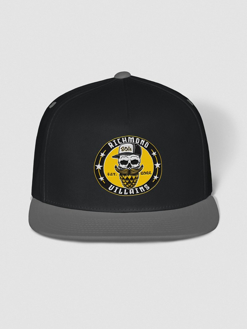 Round Logo Flat Bill Snapback