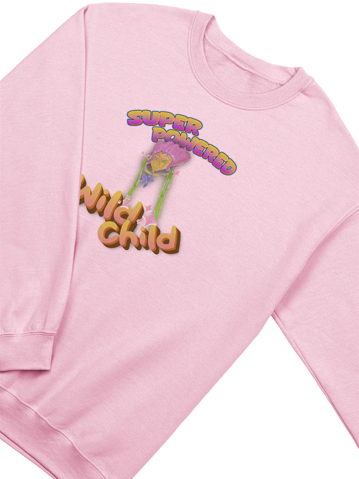 Super Powered Wild Child Classic Crewneck Sweatshirt product image (2)