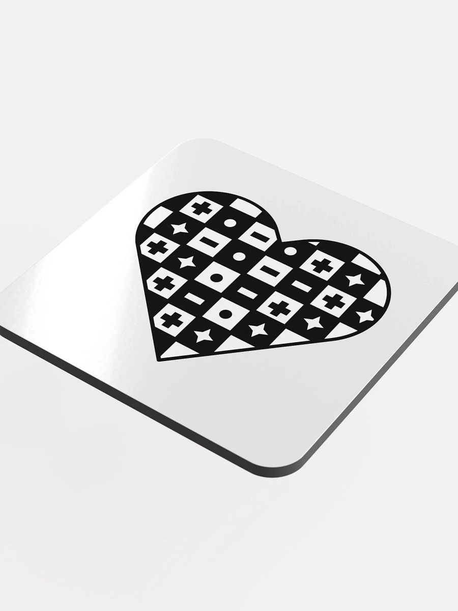 Checkered Heart Coaster product image (4)