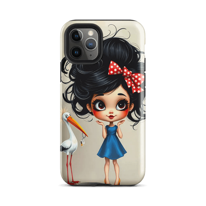 Whimsical Stork Delivery iPhone® Tough Case product image (25)