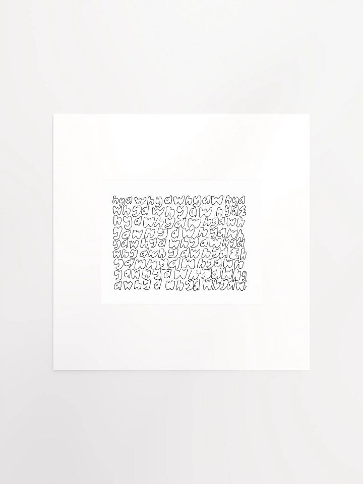 hyaw hyaw hyaw panel card print product image (2)