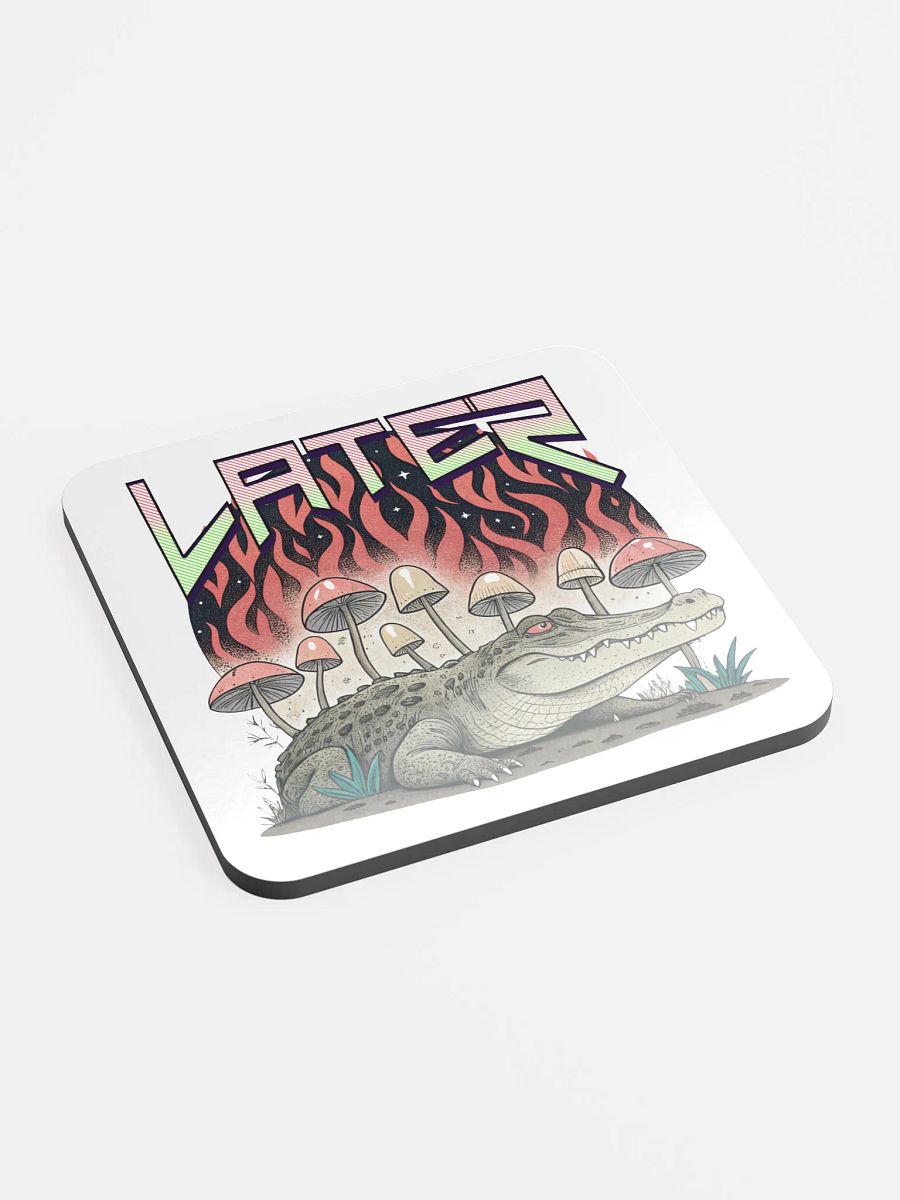 Later Alligator Mushroom Flaming Cork Coaster product image (3)