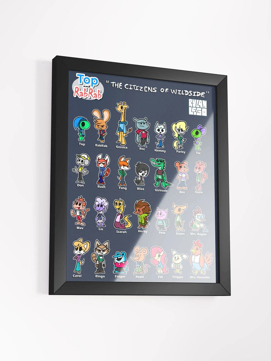 Top and RabRab Wildside Citizens Framed Poster product image (6)