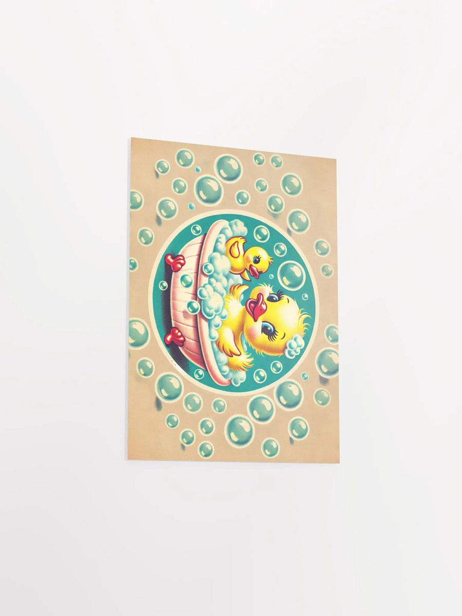Ducky in a Bubble Bath Premium Matte Poster product image (13)