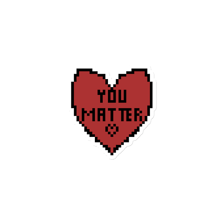 You Matter pixel Heart Magnet product image (1)