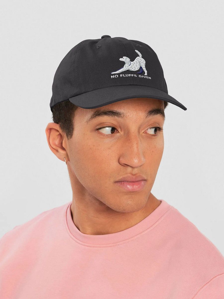 No Fluffs Given Classic Dad Hat(Embroidered) of a Poodle(White) product image (11)