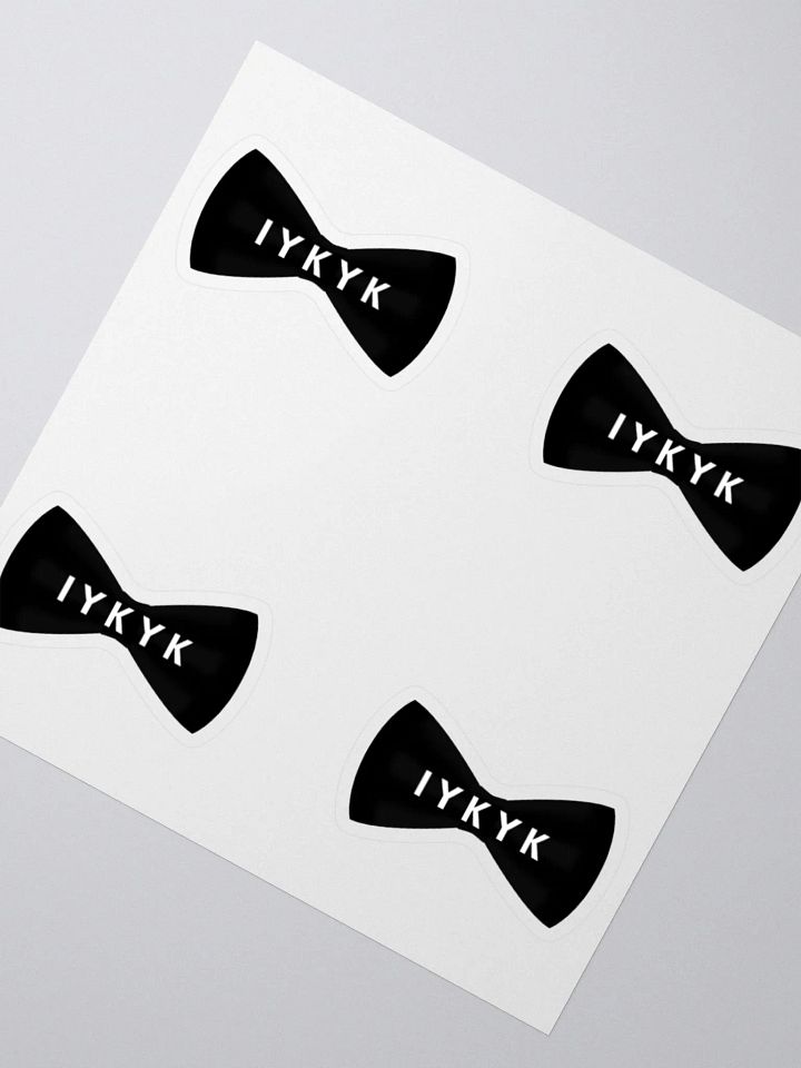 IYKYK Bow Tie Stickers product image (5)