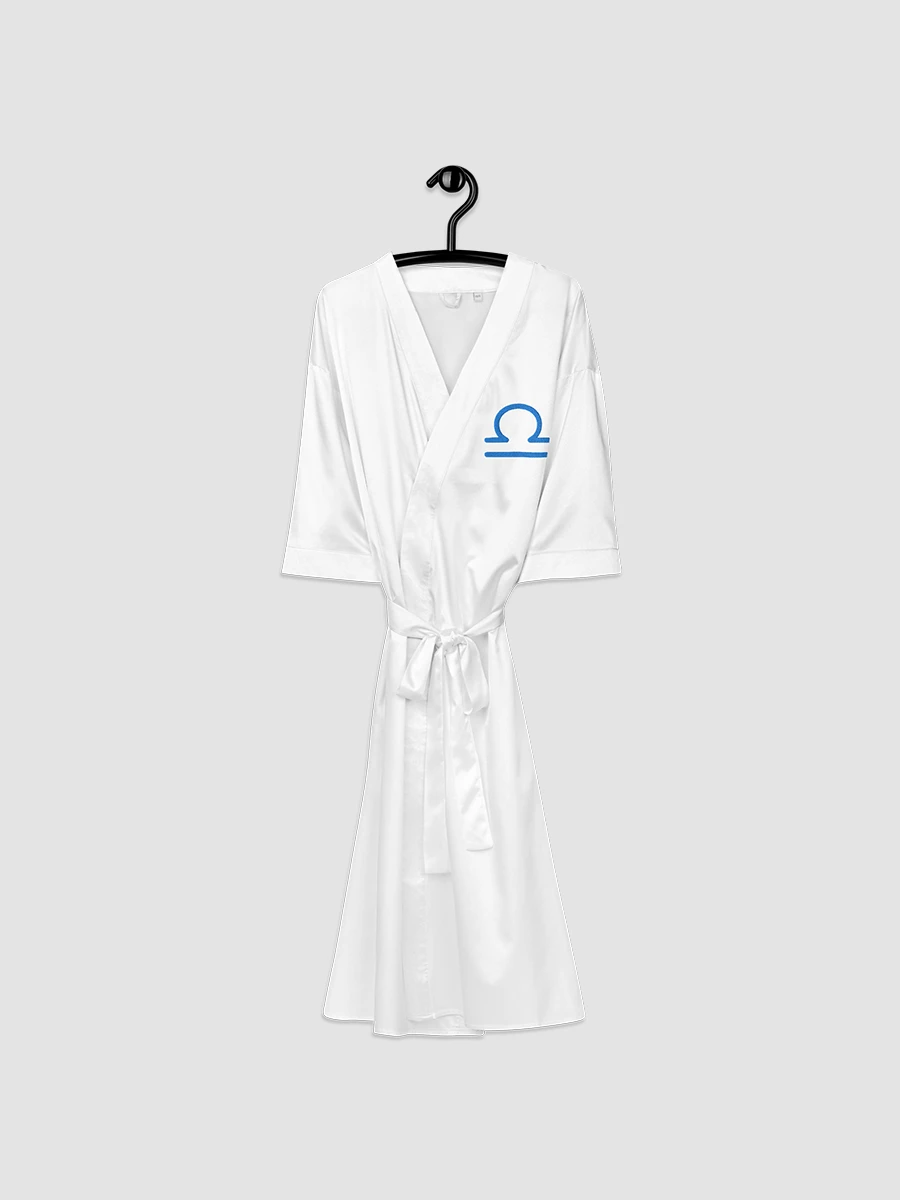 Libra Blue on White Satin Robe product image (3)