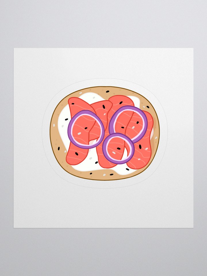 Salmon Bagel Sticker product image (1)