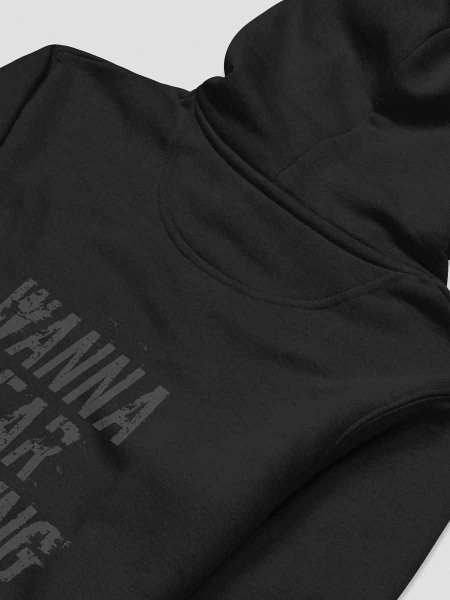 Something Scary Hoodie: Black on Black ECO product image (4)