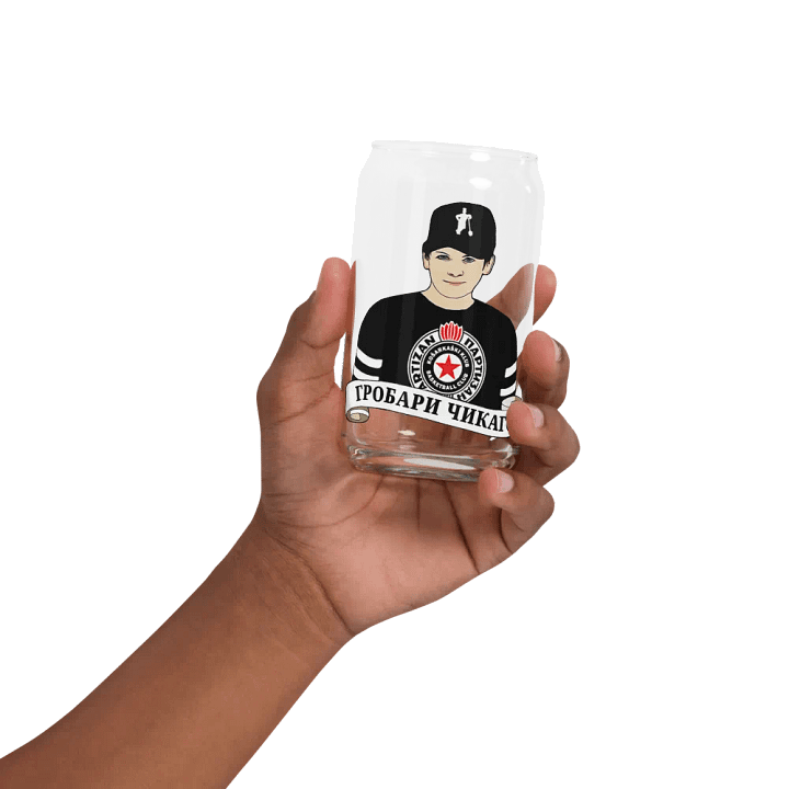 Grobari Čikago KK Partizan Can-Shaped Glass product image (2)