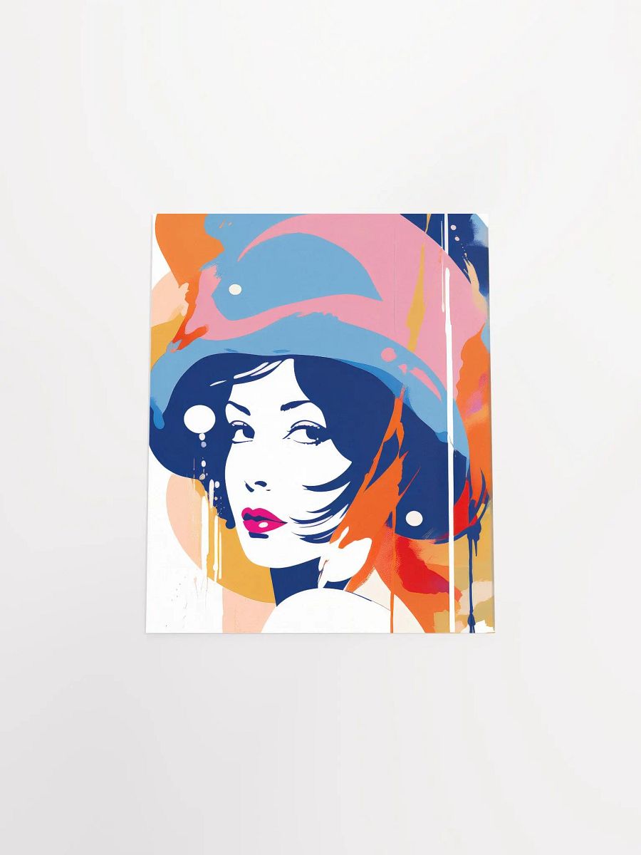 Abstract Woman v7 - Vintage Style Poster - Girly - Small and Standard Sizes - 8x10-11x14-12x16-16x20 Inches product image (13)