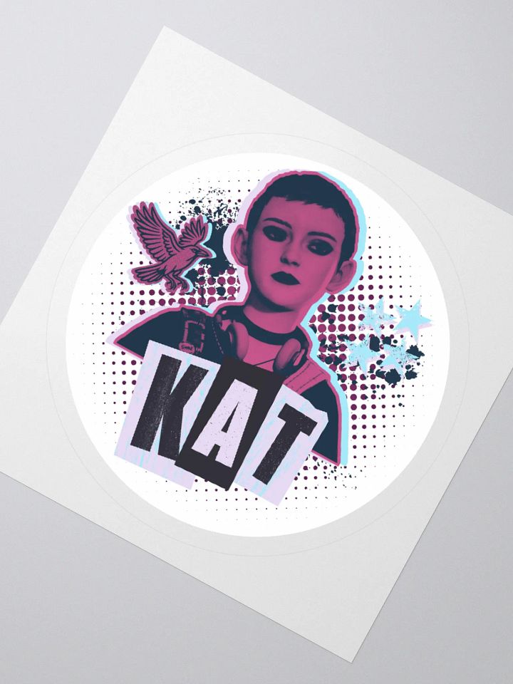 Lost Records: Bloom & Rage Kat (Short Hair) Grunge Sticker product image (6)