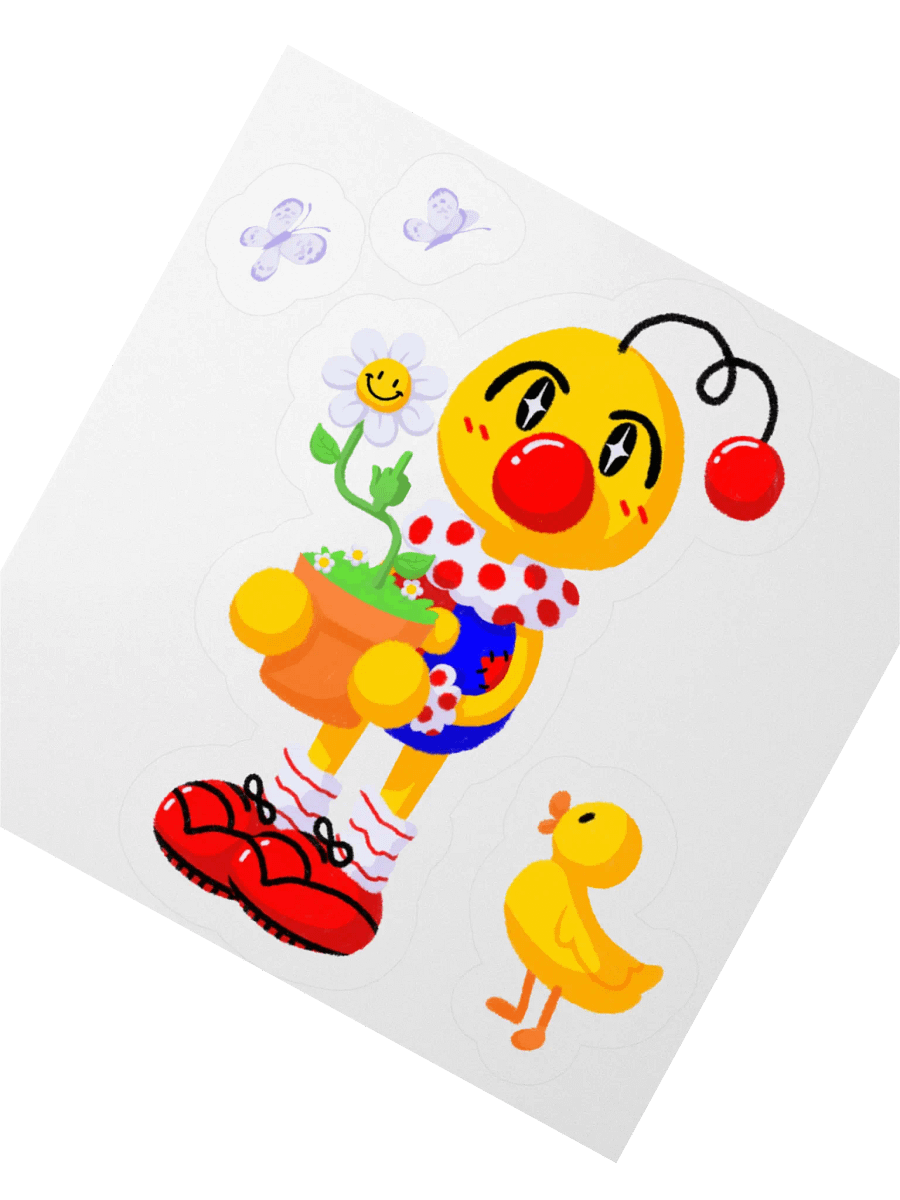 Boyoyoing Flower Pot Rude Sticker product image (2)
