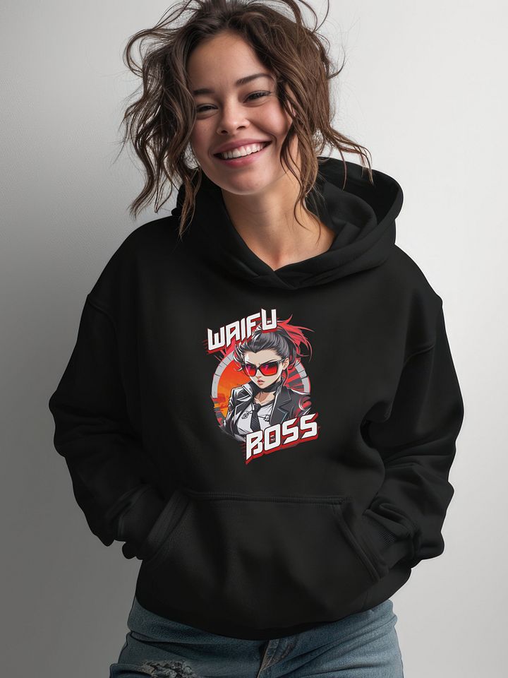 Waifu Boss v1 - Gildan Classic Hoodie - Gildan 18500 product image (1)
