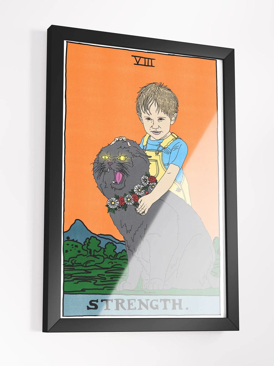 Gage and Church Strength Tarot Card Framed Print product image (3)