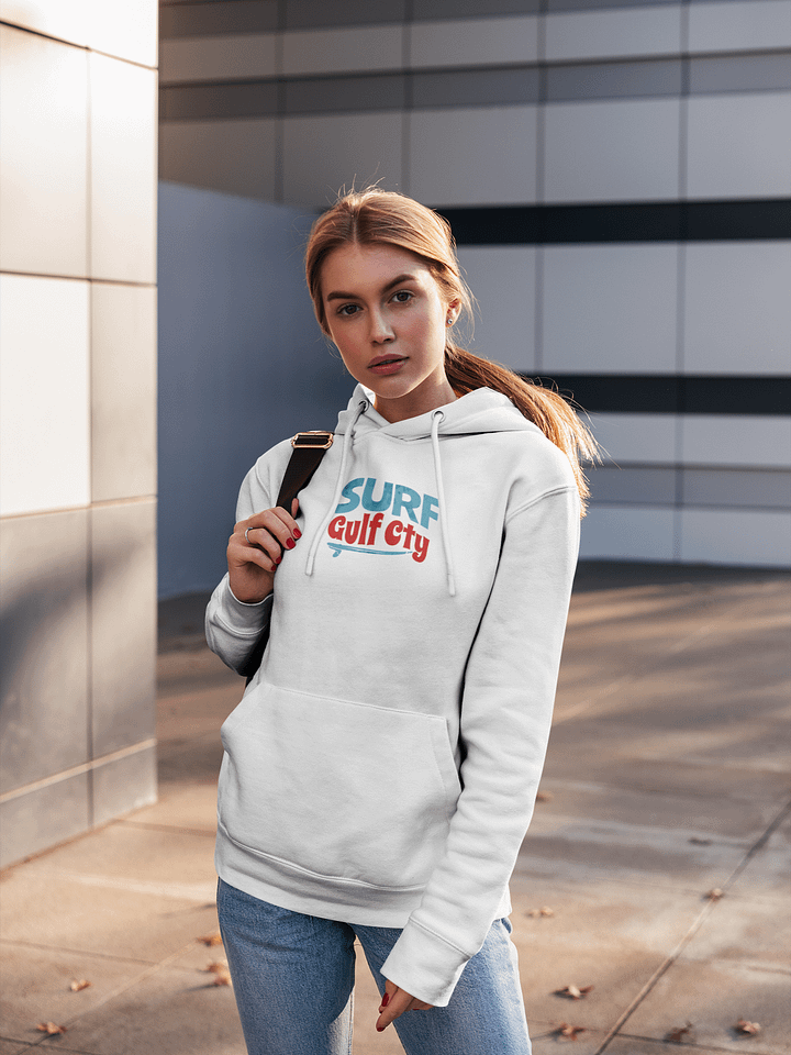 Surf Gulf County White Hoodie product image (2)
