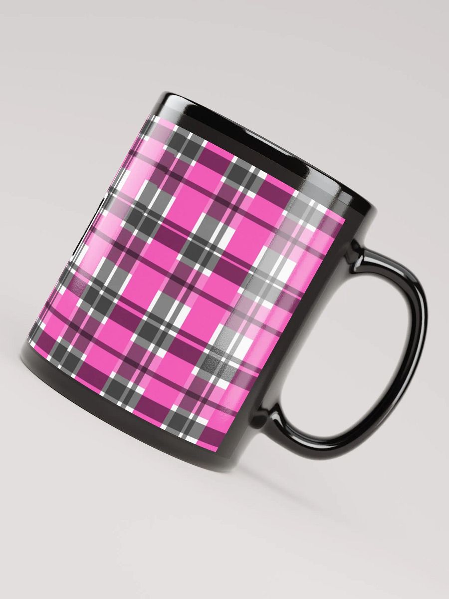 8T Sips Founders Plaid Black Glossy Mug product image (7)
