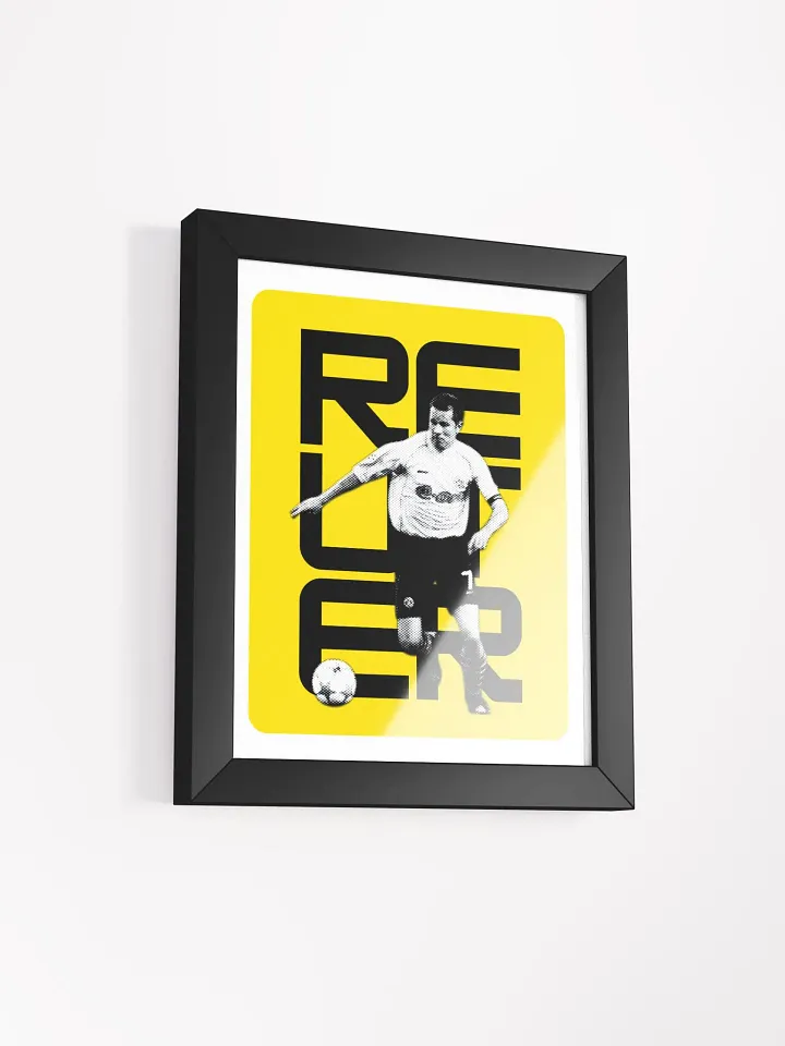 Stefan Reuter BW Borussia Dortmund Name Art Framed Print product image (2)