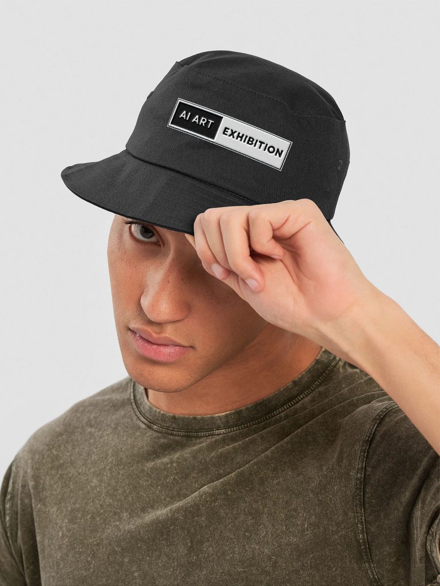 Black "AI Art Exhibition" Flexfit Bucket Hat product image (3)
