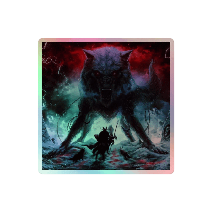 Mystical Wolf Holographic Sticker Set product image (2)