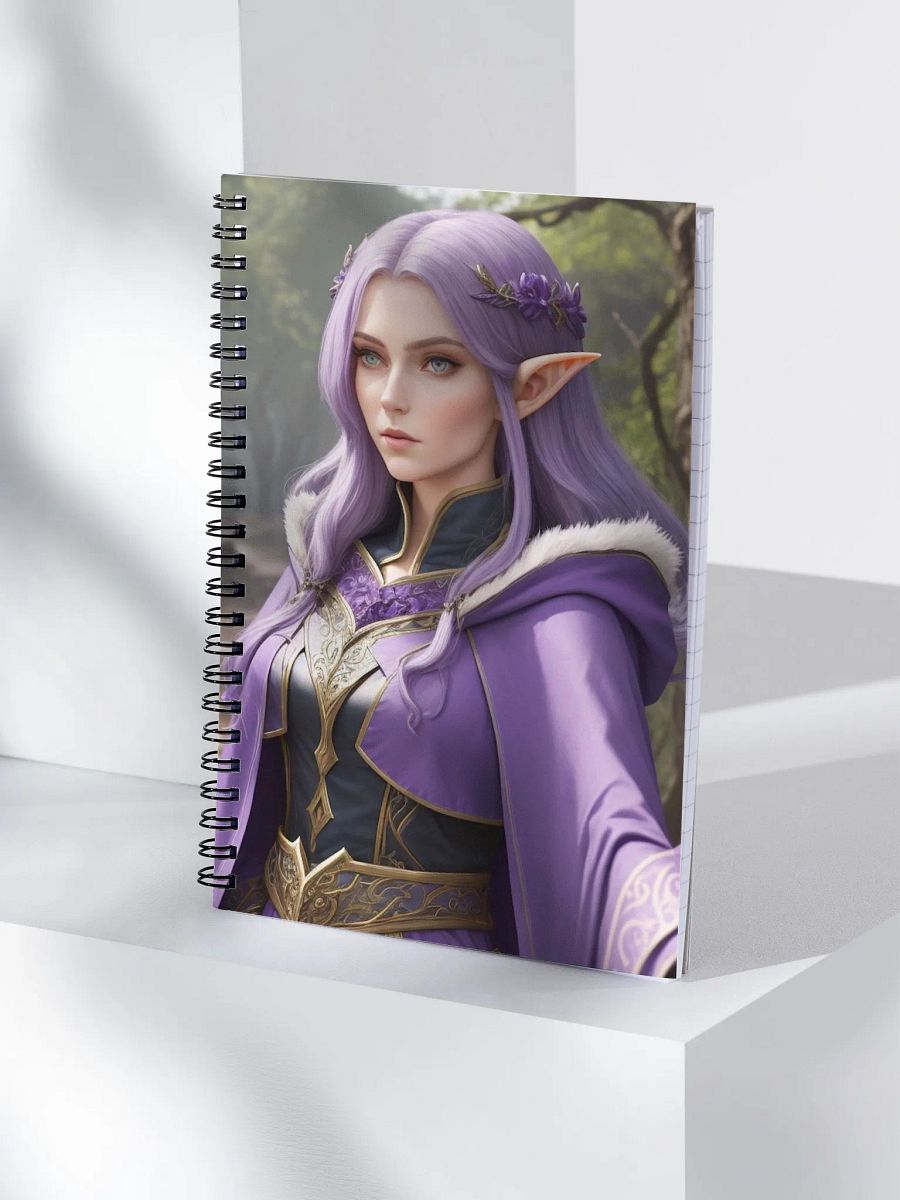 Fae Woman in Purple Spiral Notebook product image (4)