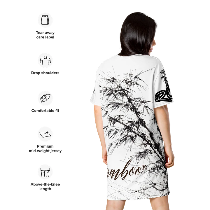 Bamboo Print T-Shirt Dress product image (2)