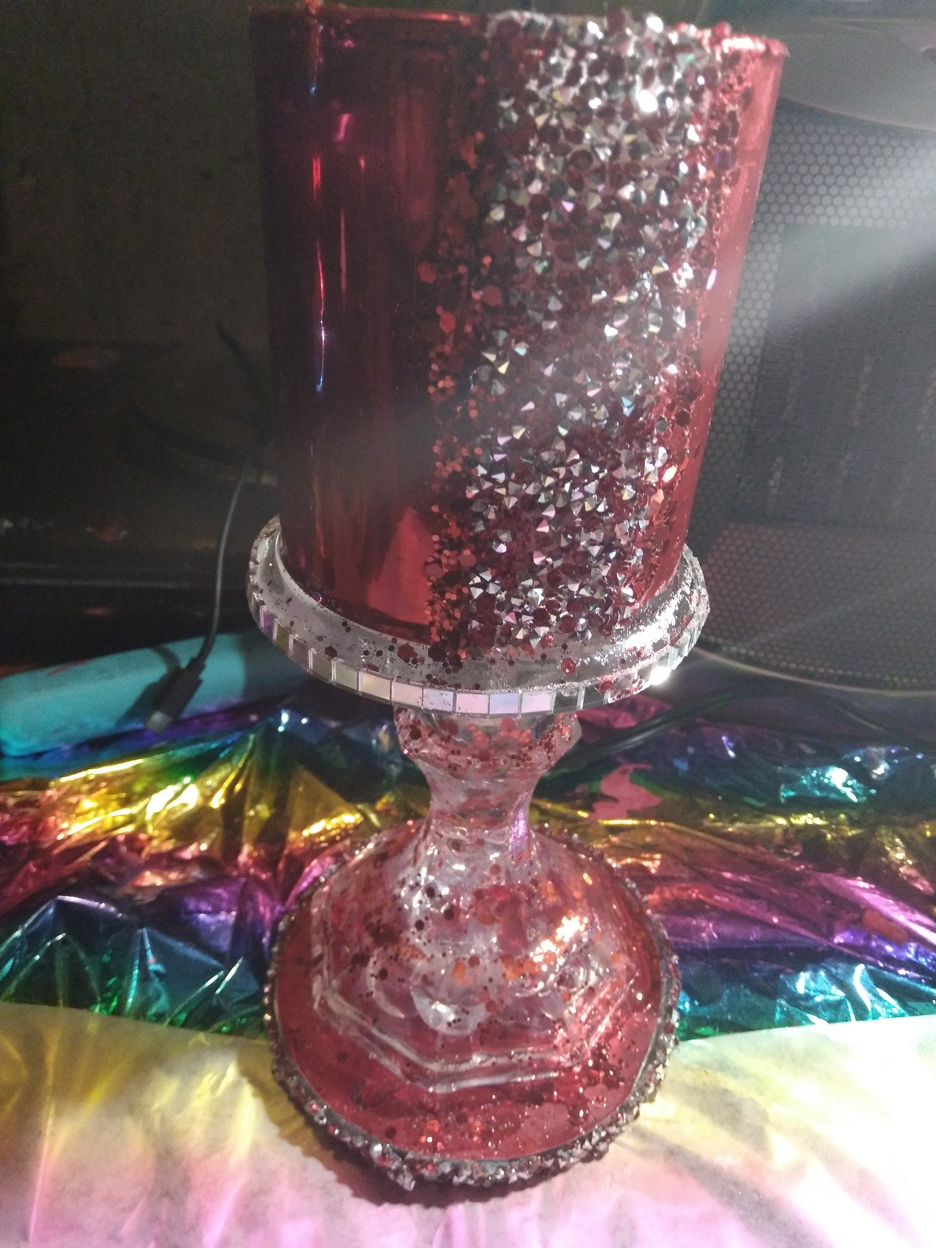Red Vinyl Coated Candleholder product image (6)