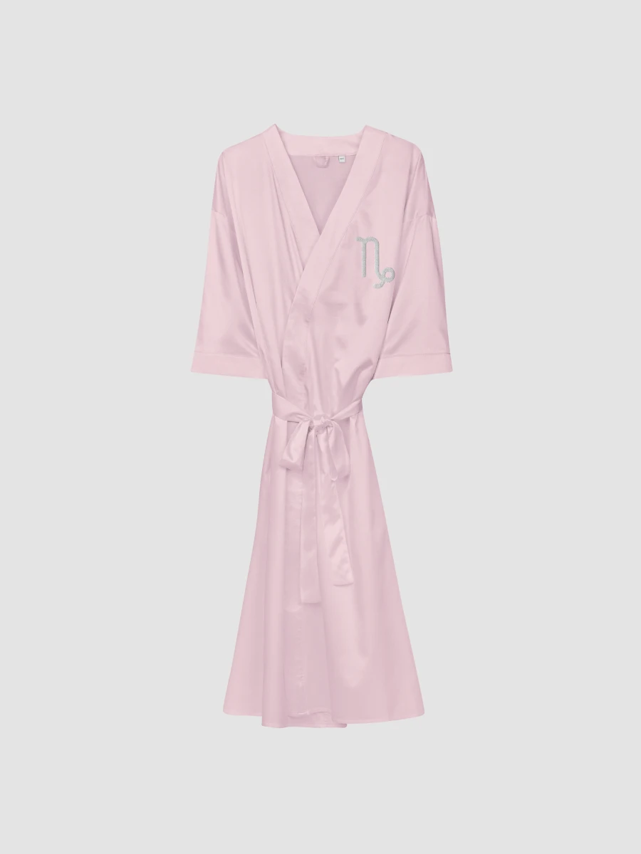 Capricorn White on Pink Satin Robe product image (1)