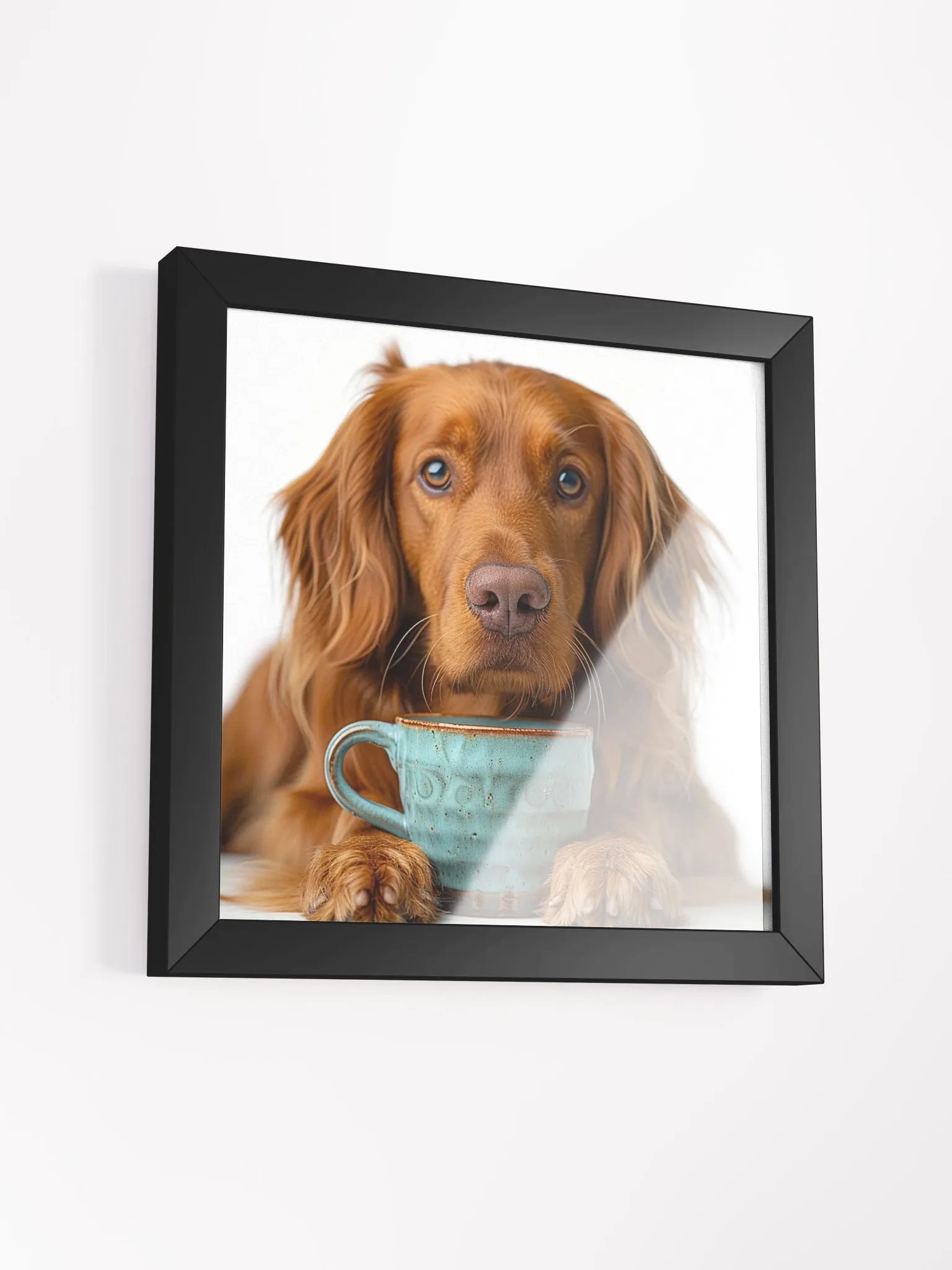 Coffee Lover Cute Irish Setter Dog Art product image (3)