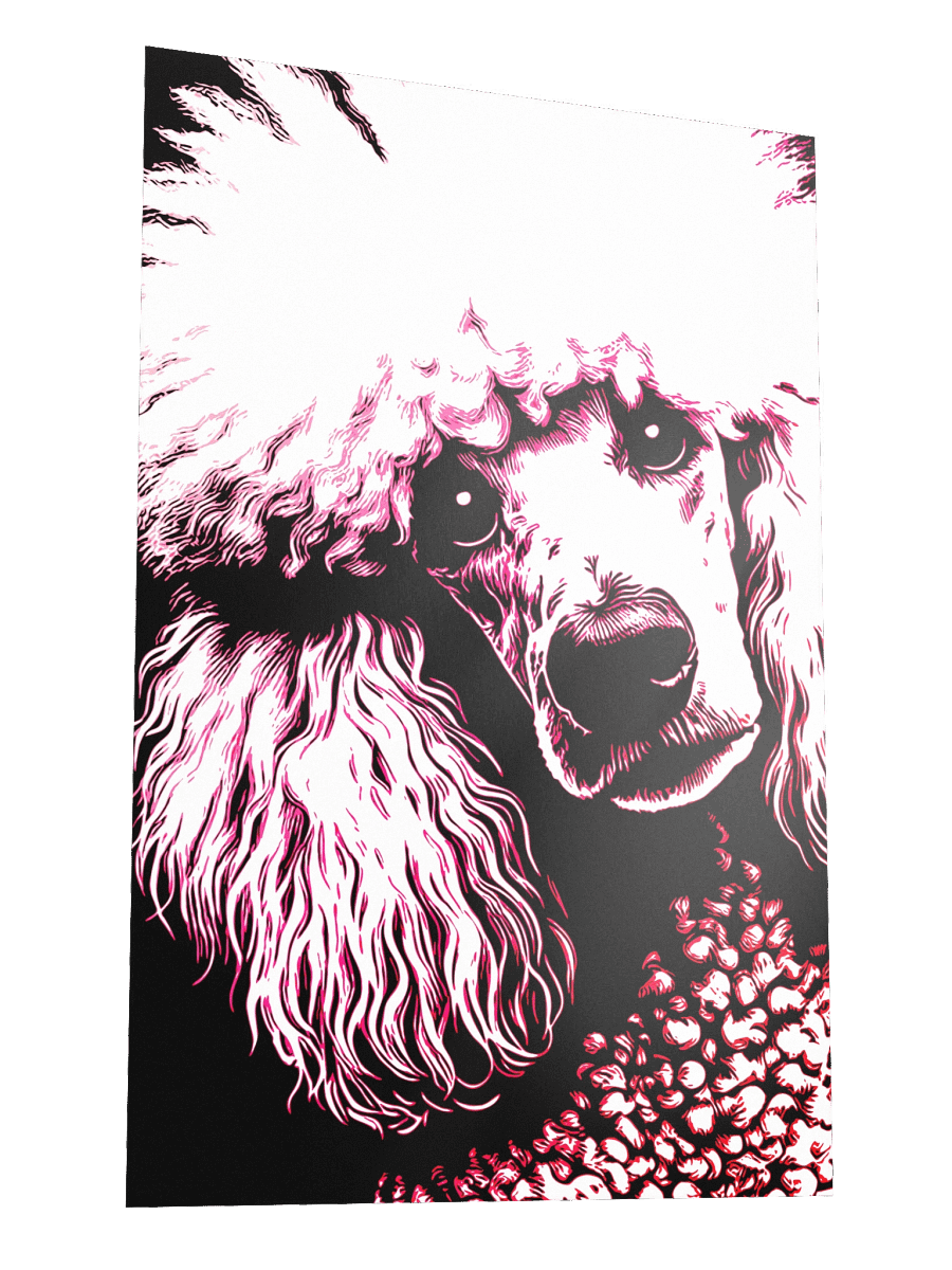 Pop Art Poodle Print / Frame Not Included product image (3)
