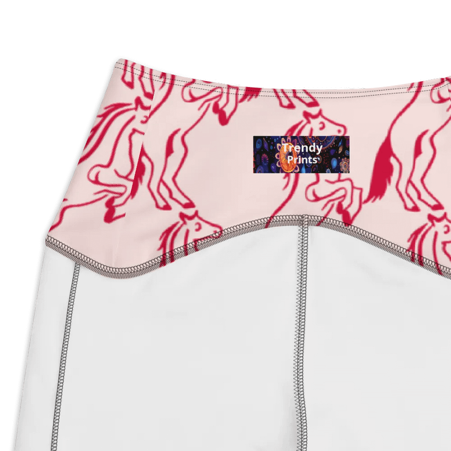 Horse Lovers Red & Pink Finesse Pocket Leggings product image (8)