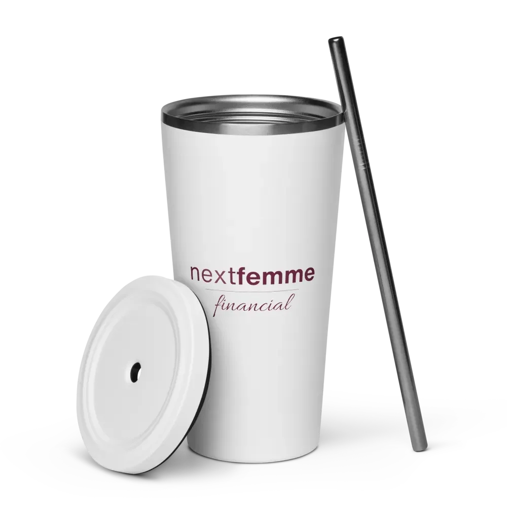 Insulated Tumbler Collection with Straw in Maroon Logotype product image (6)