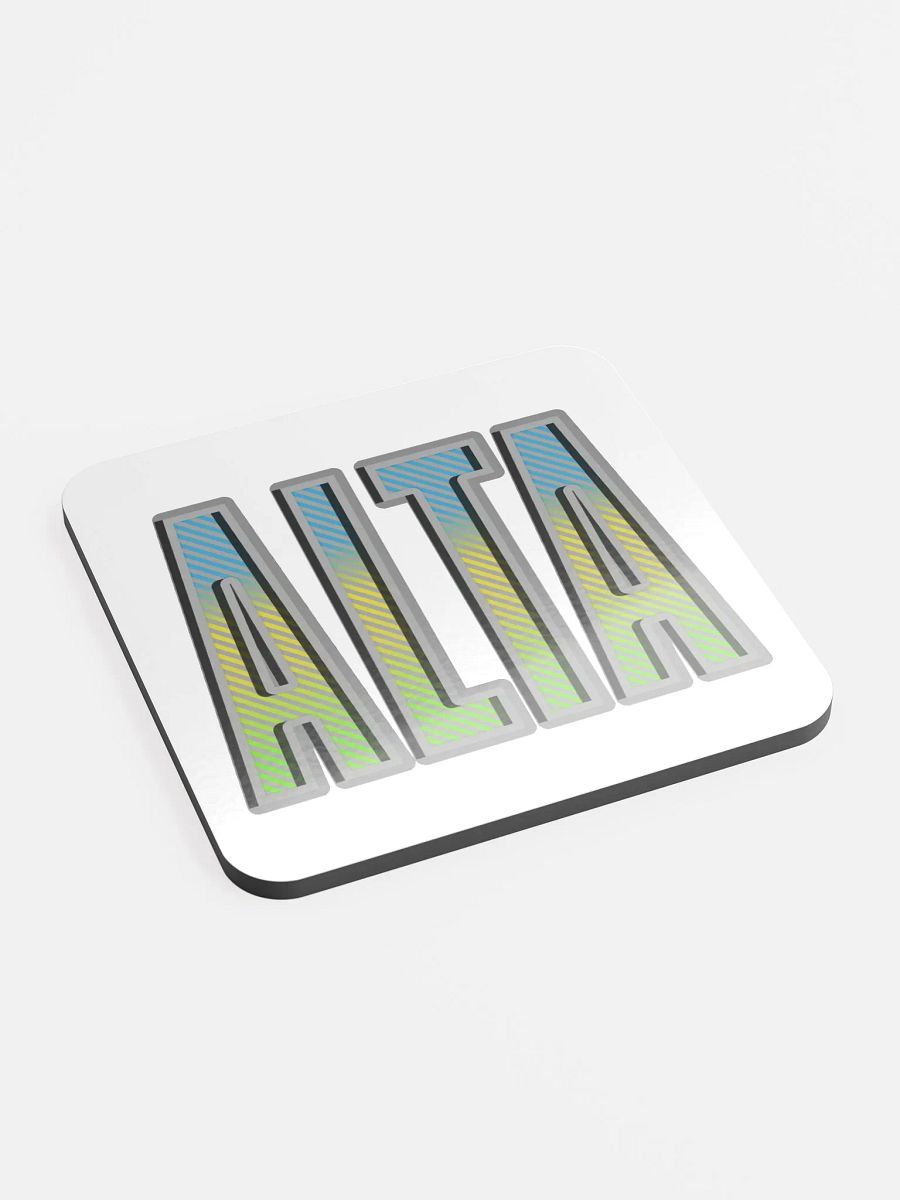 Alta Alberta Gradient Glossed Cork Coaster product image (3)