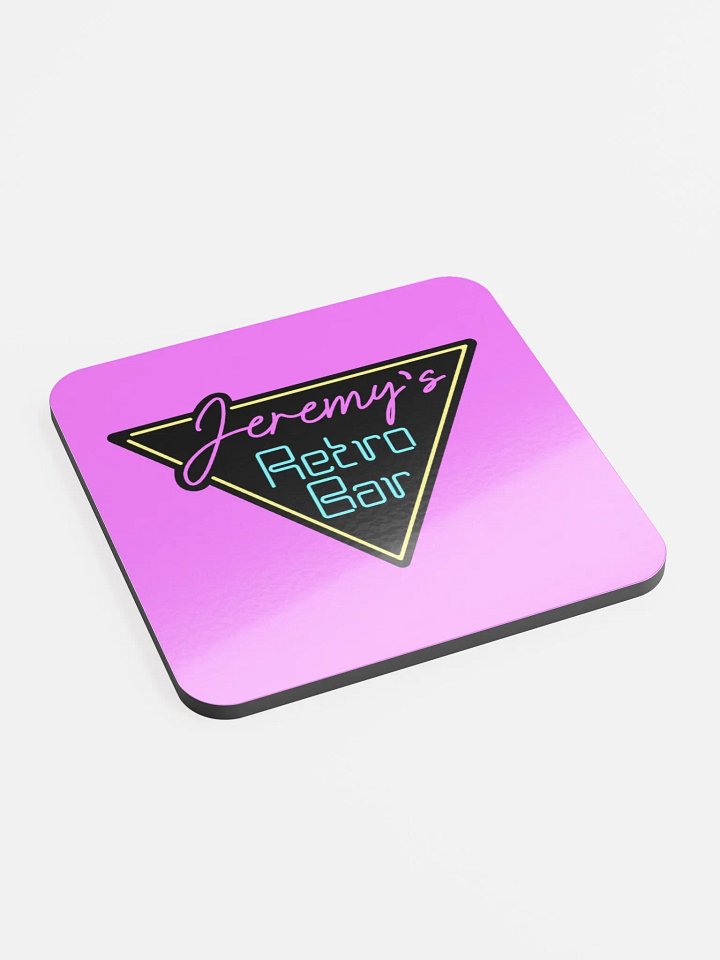 Magenta JRB Logo Glossy Cork Backed Coaster product image (2)