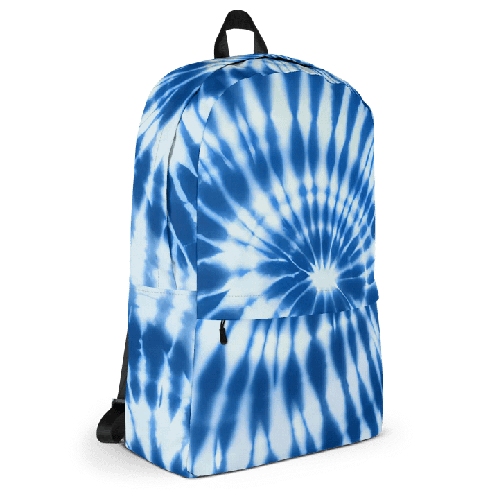 Tie Dye #17 - Blue & White - Backpack product image (1)