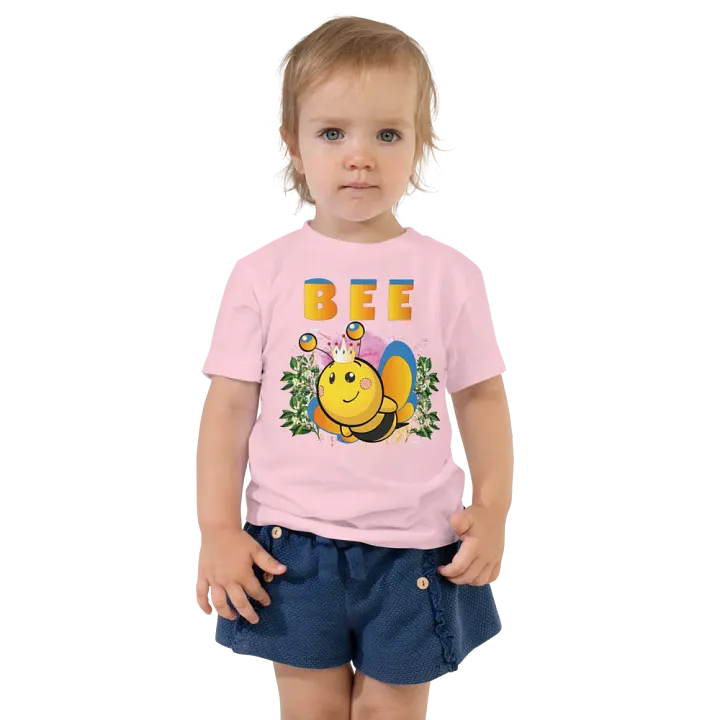 Cute Bee Colorful Lovely T-Shirt – Funny Shirt & Gift for Boys & Girl product image (1)