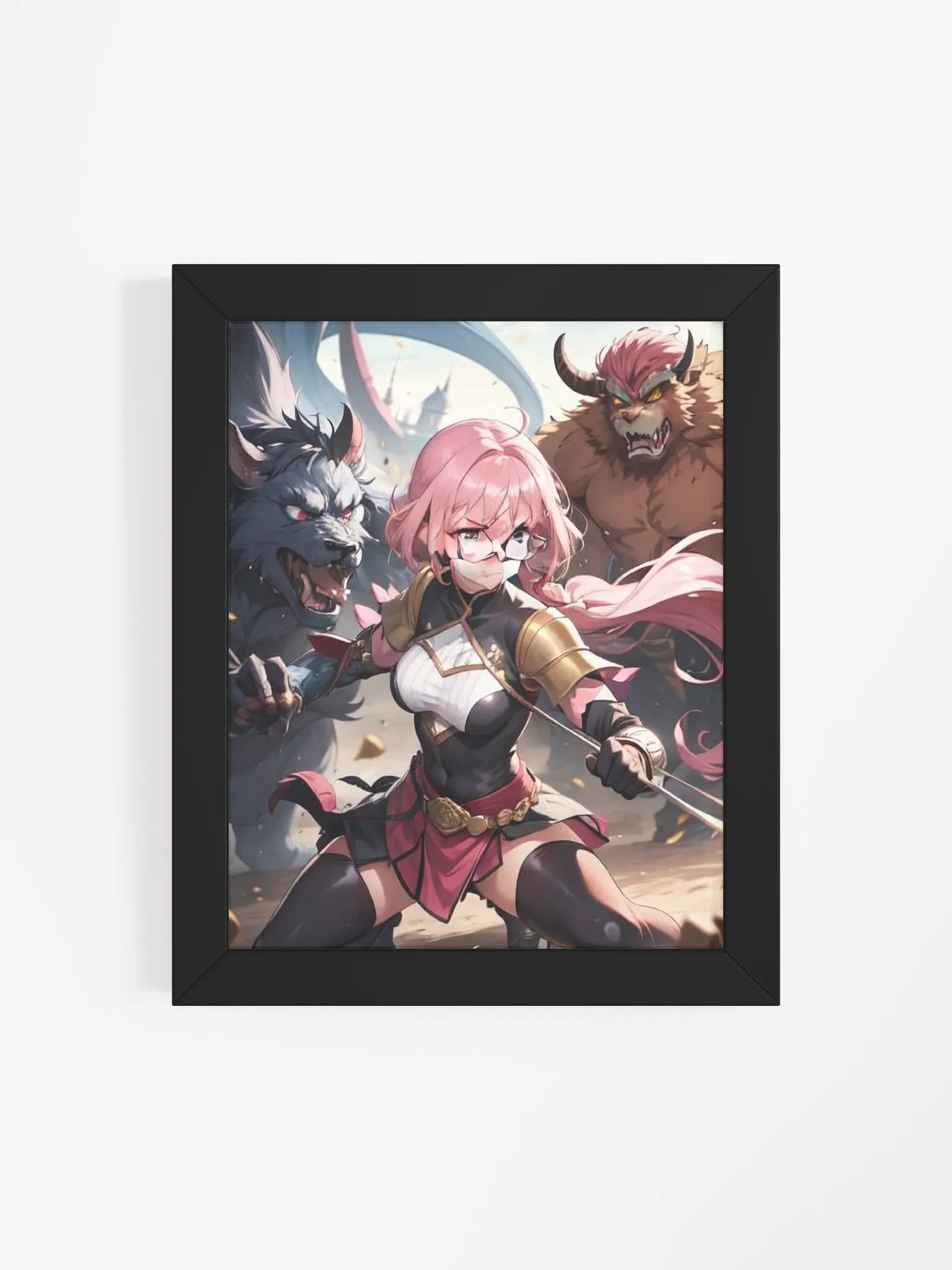 Pink K Warrior Poster w/ Frame product image (4)