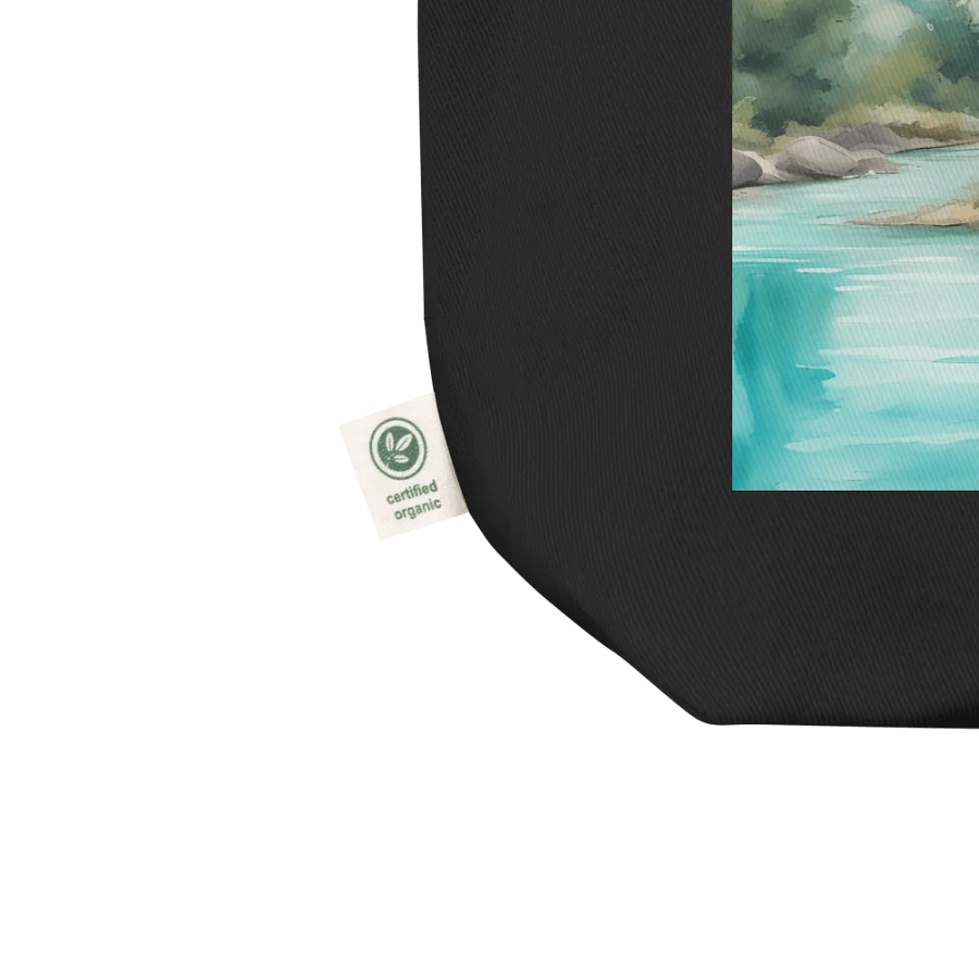 Mediterranean Desert River, Organic Cotton Twill Tote Bag product image (4)
