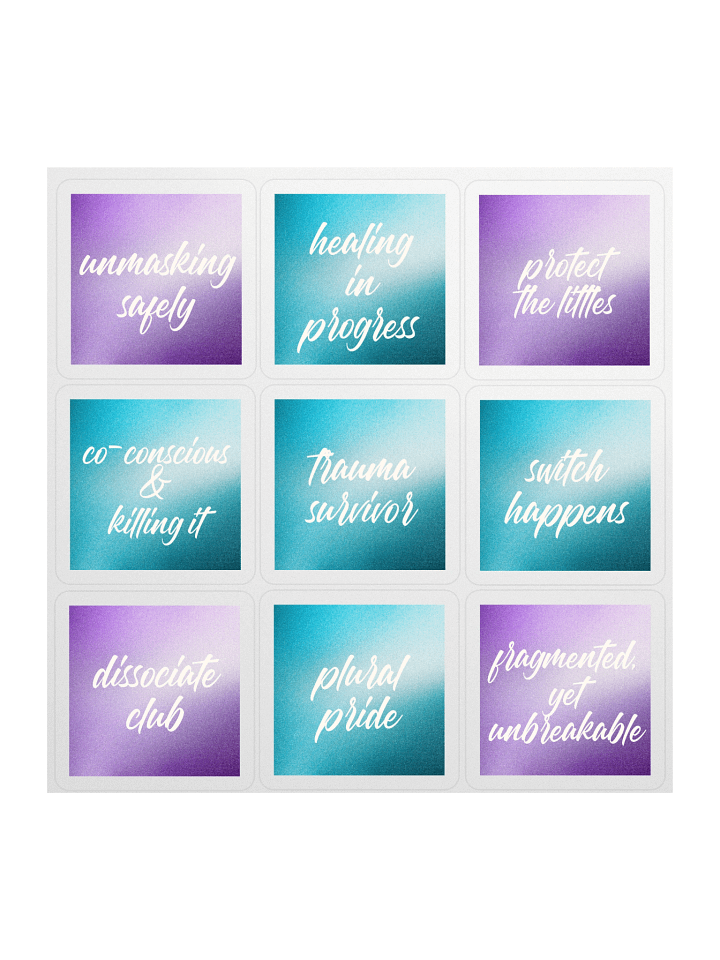 Unmasking Boldly: The Plural Pride Sticker Series 1 product image (2)