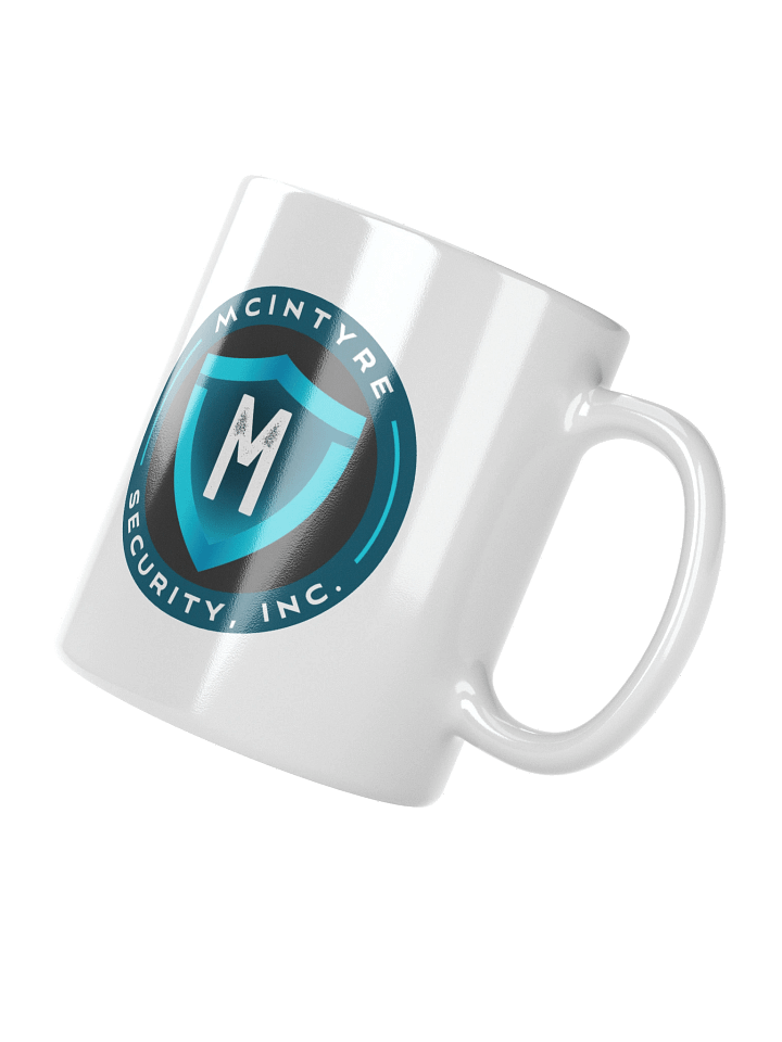 White Ceramic Mug - McIntyre Security Inc logo product image (6)