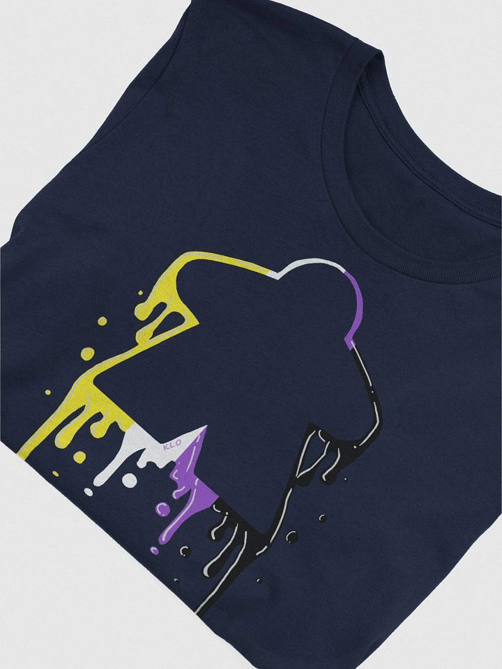 Drippy Non-Binary Pride Meeple T-Shirt product image (1)