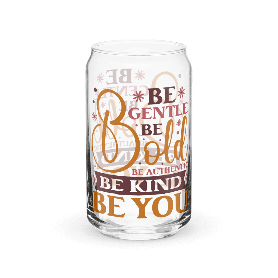 Be Bold Motivation Can-Shaped Glass product image (1)