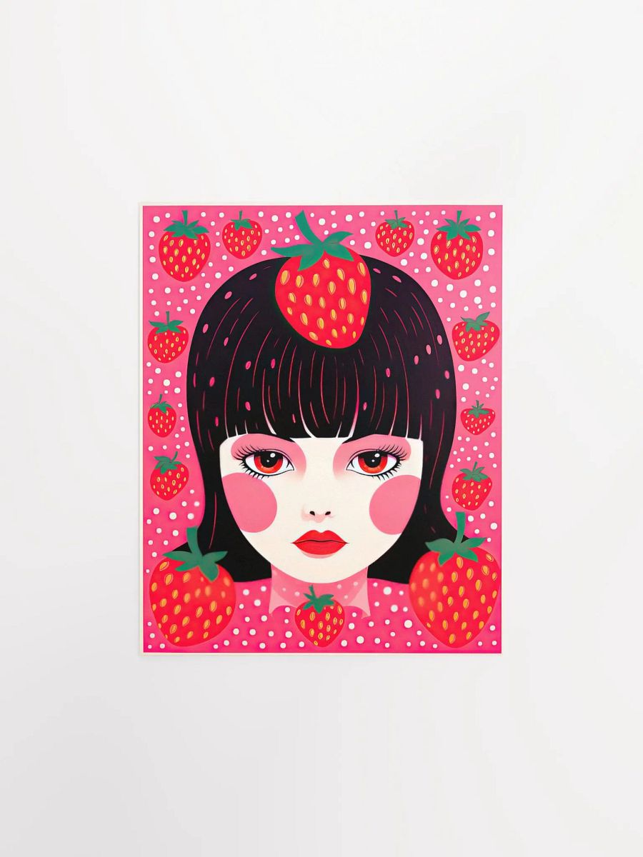 Yayoi Kusama Strawberry Girl Maximalist Art Print product image (28)