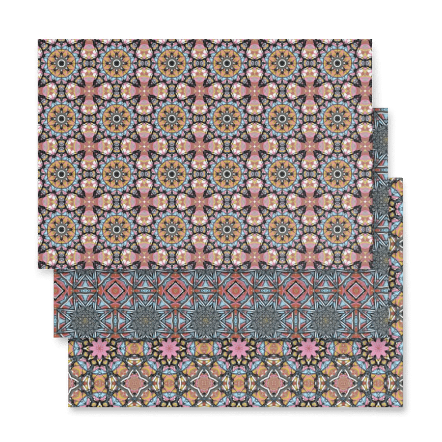 Bike Kaleidoscope Pattern WRAPPING PAPER product image (4)