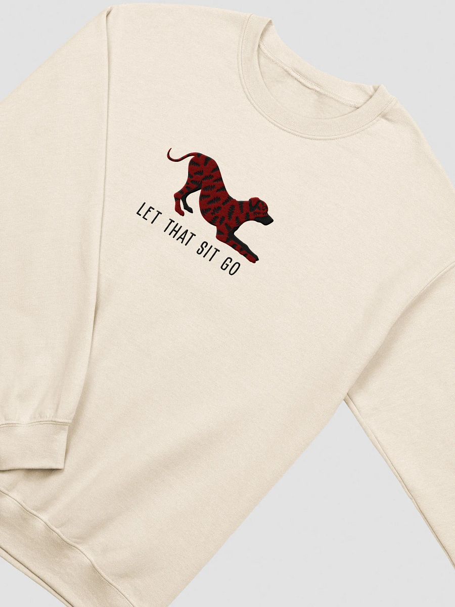 Let That Sit Go Sweatshirt (Embroidered) of a Rhodesian Ridgeback(Brindle) product image (15)