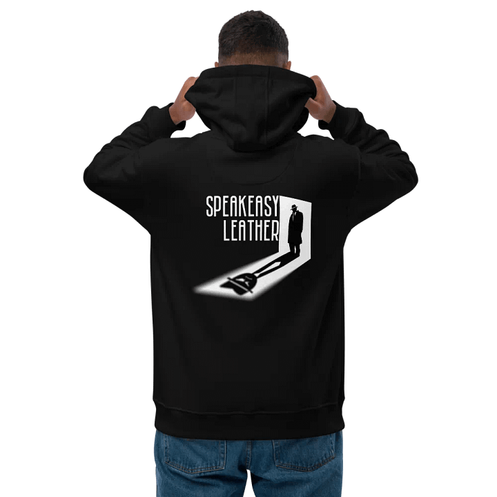 Speakeasy Leather Silhouette Hoodie product image (1)