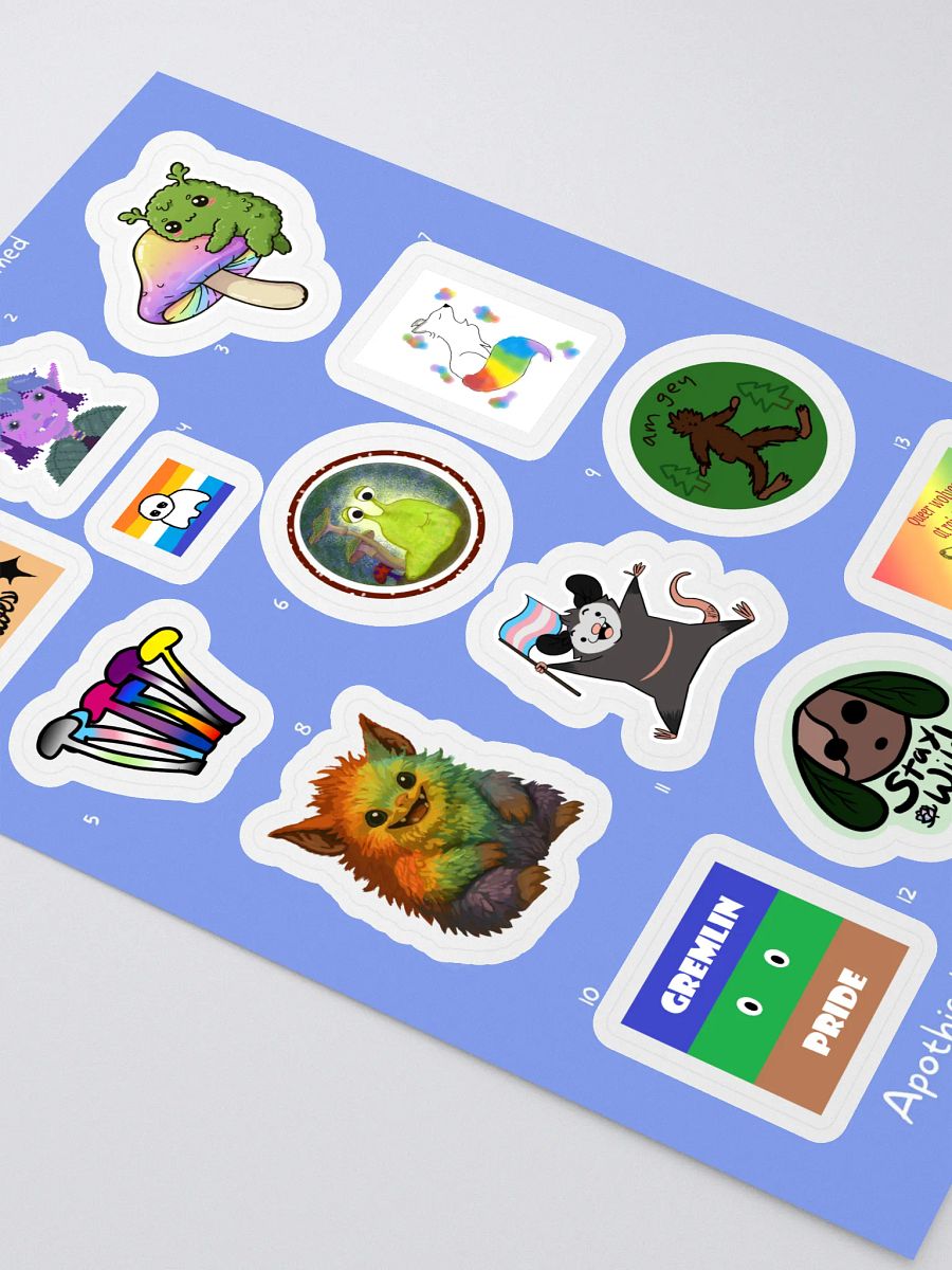 Community Pride Stickers Sheet for Charity- 2025 product image (2)