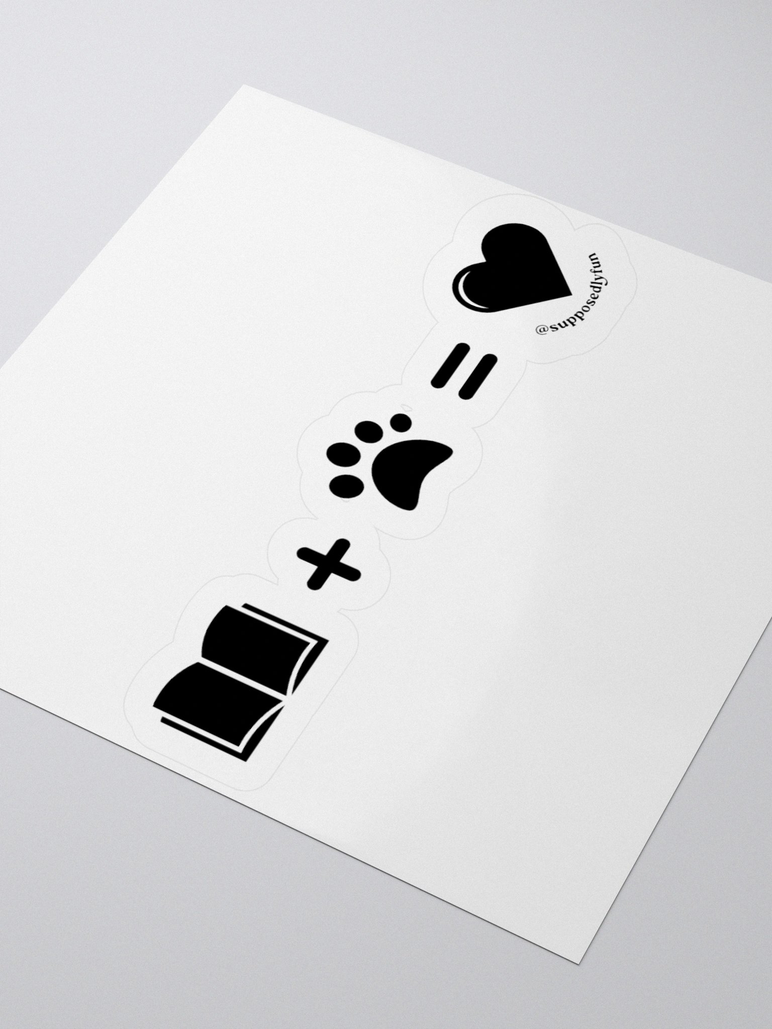 Books + Paws = Love Sticker product image (7)